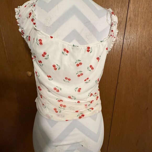 POLLY & ESTHER Ruched Summer Blouse Top - Picture 3 of 13